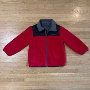 Reversible OshKosh Boys Fall Spring Windbreaker Fleece Coat Jacket, Sz 5 Zip Up